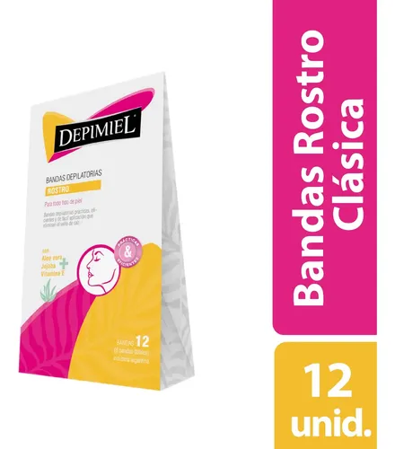Bandas Depilatorias Rostro Todo Tipo Piel 1 X 12u Depimiel