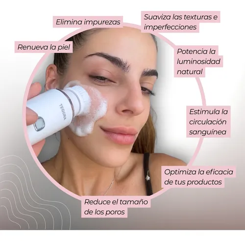 Cepillo Limpiador Facial Masajeador Exfoliante 4 En 1
