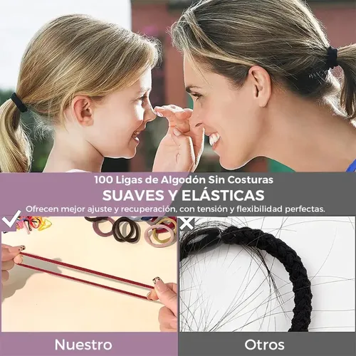 Kit 1209 Hair Accessories: Scrunchies And Rubber Bands.