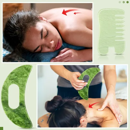 Herramientas De Masaje Bbto Jade Comb Para Masaje Del Cuero