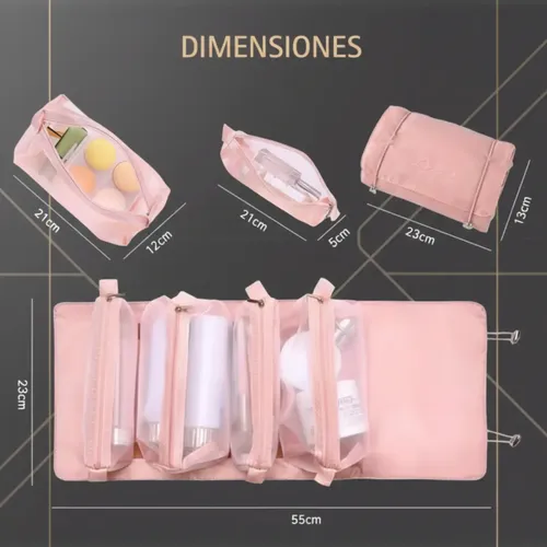 Neceser Maquillaje Organizador 4 En 1 Portacosméticos Viaje