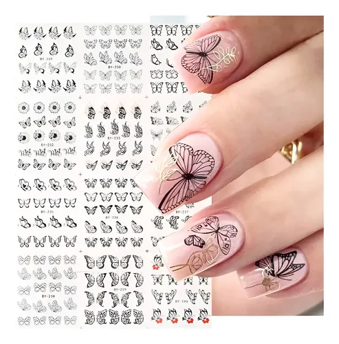 Stickers Al Agua Para Uñas Mariposas – Water Decals Nal Art