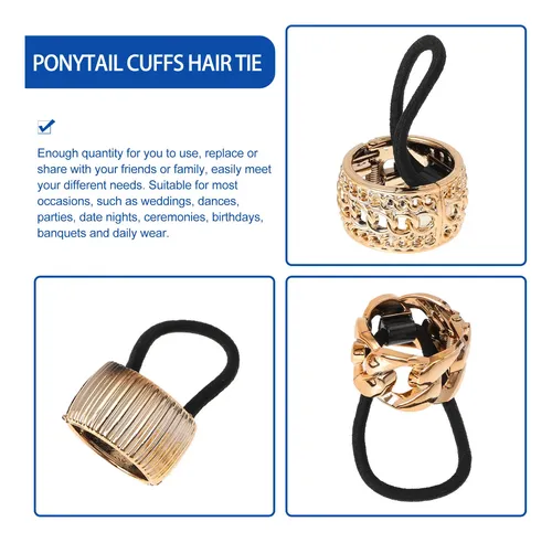 Title: 6 Gomas Elásticas Para El Cabello Coleta Ajustable