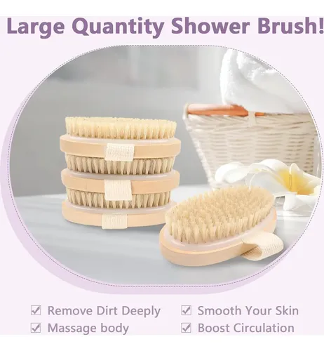 Set De 4 Cepillos Corporales Exfoliantes Komvzyl Para