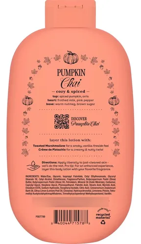 -loción Corporal Hidratante Eos Pumpkin Chai 473 Ml 24 Horas [