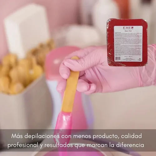 Cera Rosa Depilatoria Profesional Exel Piel Sensible 1000g