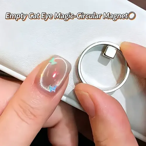 Iman Anillo Para Efecto Halo Esmalte Cat Eye Ojo De Gato Uña