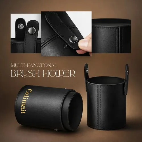 Set De Brochas De Maquillaje Celimait 12 Unidades Con Estuch