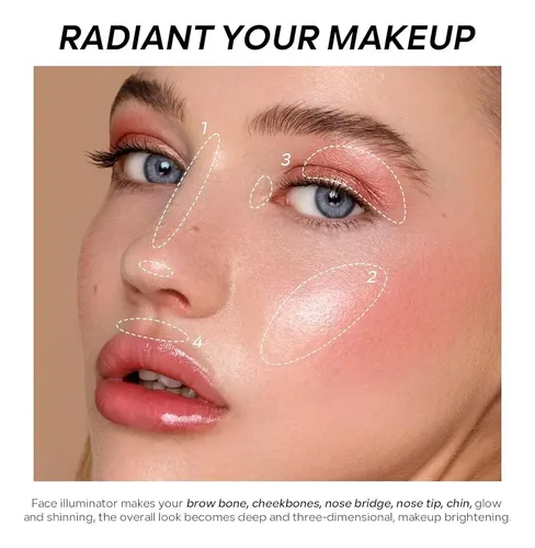Iluminador Facial Horneado Dawn Glow Con Varios Tonos
