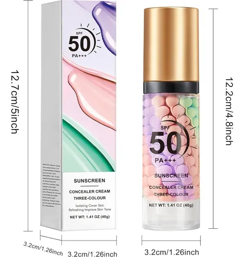 Primer Facial 3 En 1 Con Spf 50 Pa+++ Y Corrector De Color