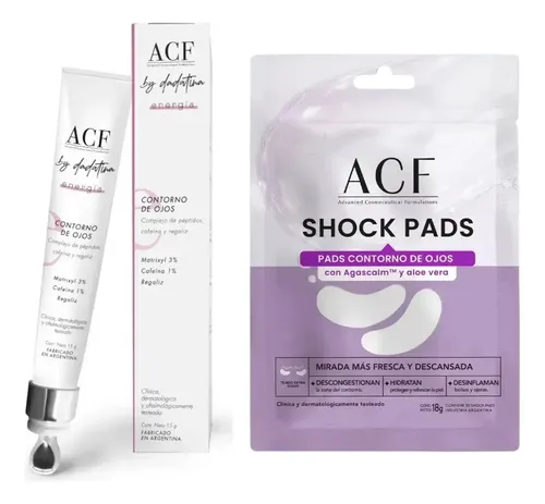 Crema y Pads Antiedad Contorno Ojos ACF By Dadatina Hipoalergénicos