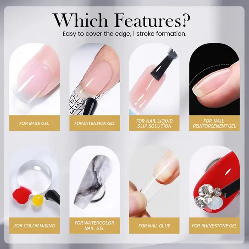Esmalte De Uñas En Gel, Extra Fuerte, Pegamento Base, Talla