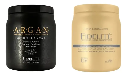 Kit Mascaras Fidelite Argan Mythical + Coco Vainilla 1000ml