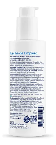 Dermaglós Facial Leche De Limpieza Activa Desmaquillante Limpia E Hidrata Pieles Sensibles