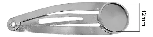 10pcs Diy Barrettes Snap Hair Clips Bandeja De Oro Blanco