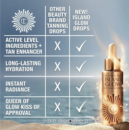 Charlotte Tilbury Island Glow Drop Autobronceant Facial Deep