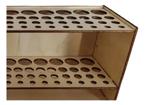 Soporte Para Pinceles De Madera Con 67 Agujeros, Soporte De