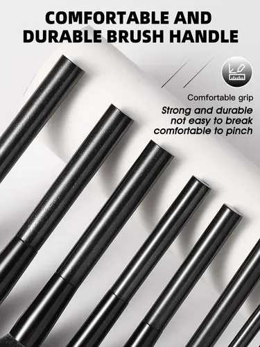 Set De Brochas De Maquillaje Profesional Para Rostro Y Ojos