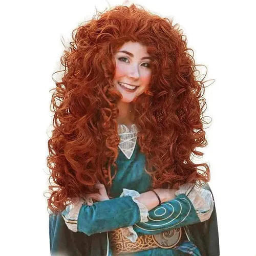 Peluca De Cosplay De Anime Brave Legend Princess Merida, Pel