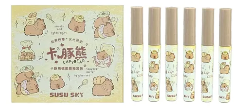 Susu Sky Set Brillo Labial Espejo Agua Larga Duración Maquil