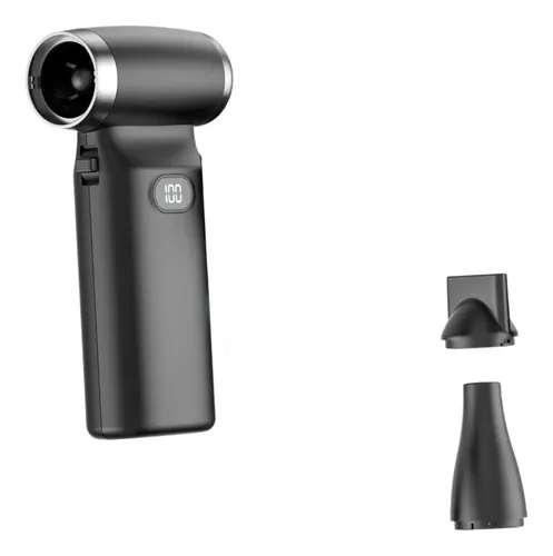 Mini Ventilador De Turbina, Soplador Seco Con Pantalla Negro