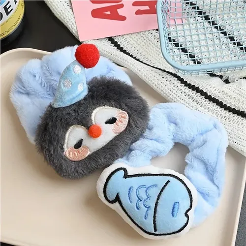 2 Uds Pingüino Pez Banda For El Cabello Lindo Lindo Felpa