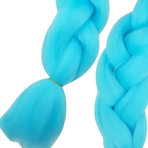 Kanekalon Extension Pelo Termico Trenza Africana 60cm Lfme Celeste Cielo A31