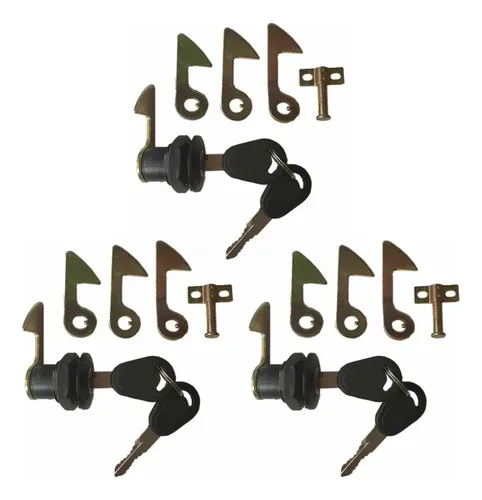 3×cerradura Y Llave Para Cola Maletero Moto Longzhou