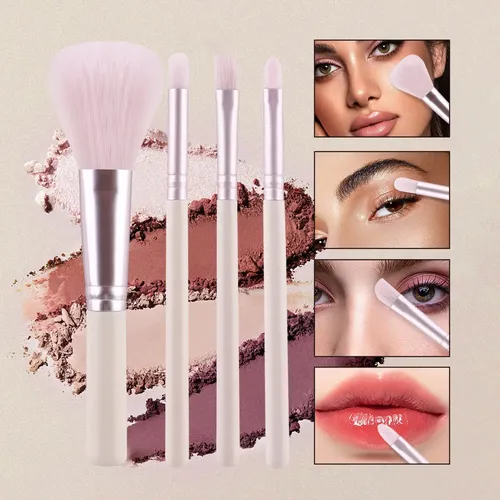 Set De 4 Pinceles De Maquillaje