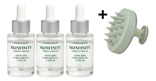 Serum Anticaída Skinfinity X3 + Cepillo Masajeador