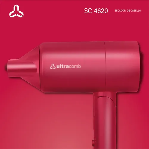Secador De Cabello Plegable Ion Ultracomb Sc-4620 2200w