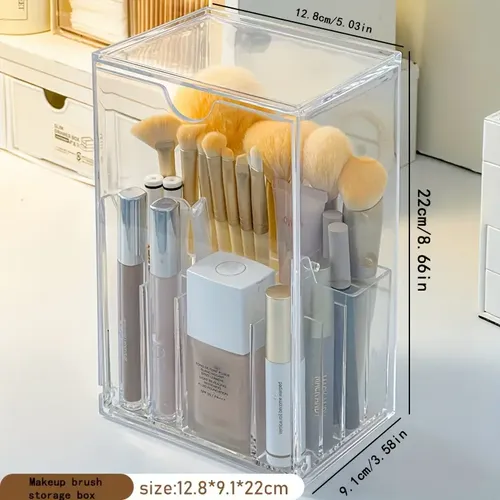 *v Organizador De Maquillaje Acrílico, Caja De
