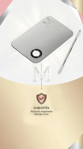 Paleta Mezcladora Maquillaje Profesional Metal Resistente