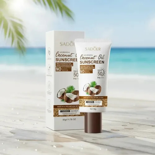 Protector Solar Facial Corporal Aceite De Coco Spf50 Sadoer