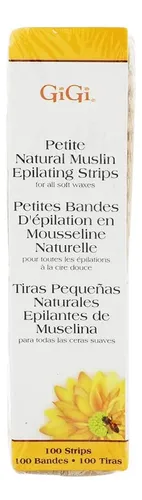Gigi Petite Tiras De Muselina Natural Para Depilación 100