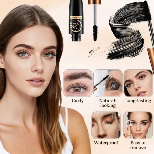 Y/z Rímel 4d Silk Fiber Lash Larga Duración Set Con 2