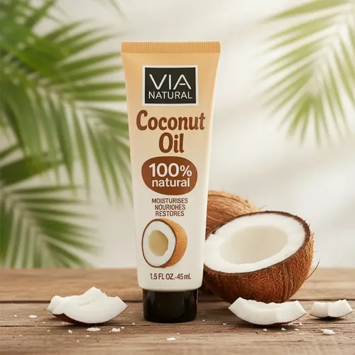 Via Natural Coconut Oil X1 Natural 45ml Hidratante Piel