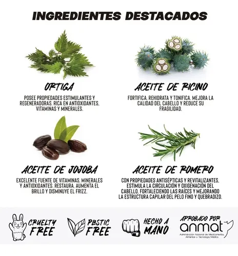 Shampoo Sólido Anmat 100gr Anticaída