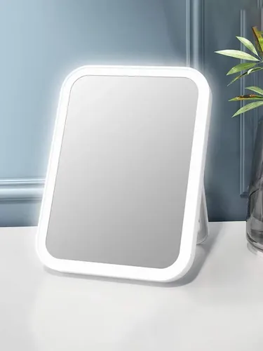 Espejo Led Rectangular Maquillaje Pilas Usb