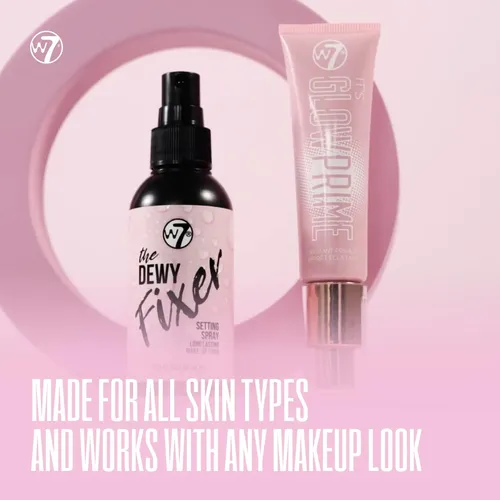 Set Brillo The Fixer De W7  Prebase Y Spray Fijador