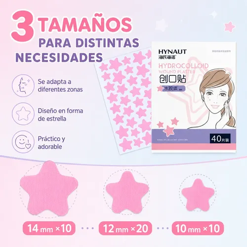 Parches Hidrocoloides Estrella Acne 5 Cajas 200 Pzs