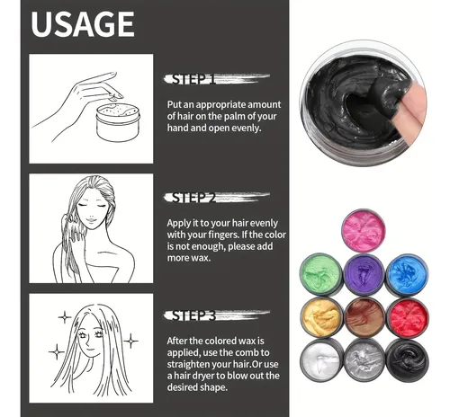 Tinte Negro Semipermanente Para Cabello | Suave Y Duradero
