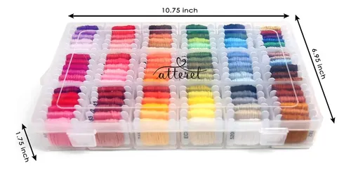 Kit De Hilo Dental Para Bordar Atteret De 108 Colores Para M