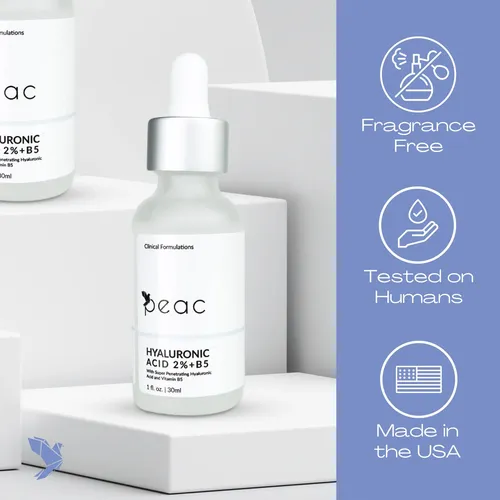 Sérum Peac Con Ácido Hialurónico 2% + B5, 30 Ml, Cuidado Fac Todo Tipo De Piel Día/noche