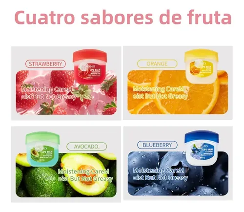 Bálsamo Labial Hidratante Aroma Frutal X24