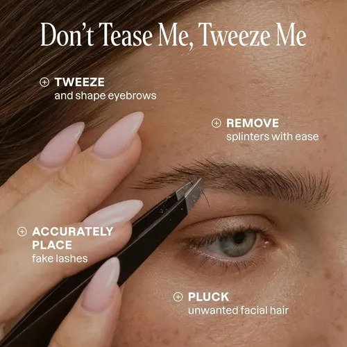 Pinzas De Cejas Profesionales Acero Inoxidable Cliganic 1