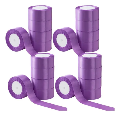 20 Rollos De Listón Decorativo De 4 Cm De Ancho, Largo 45 M