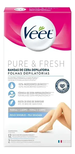 Veet Bandas Depilatorias Corporales Piel Sensible Fciafabris