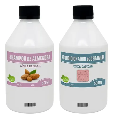 Combo Shampoo Acondicionador 500c Almendra Ceramida Belgrano
