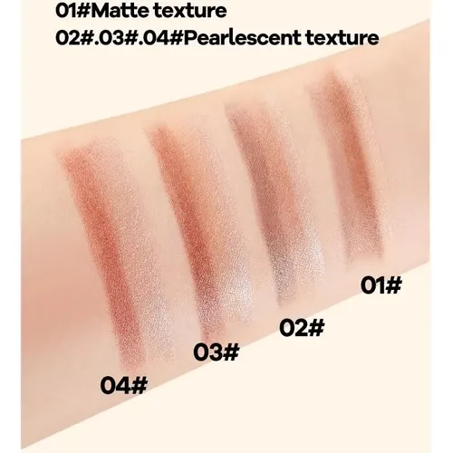 Conjunto De Sombras En Crema Petansy 4-pack 3 Colores